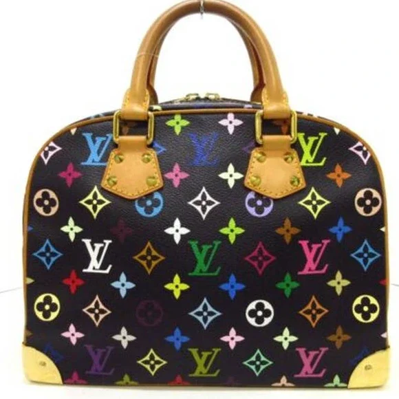 💎✨ULTRA RARE✨💎 LOUIS VUITTON Trouville Noir Monogram Multicolor - Picture 2 of 12